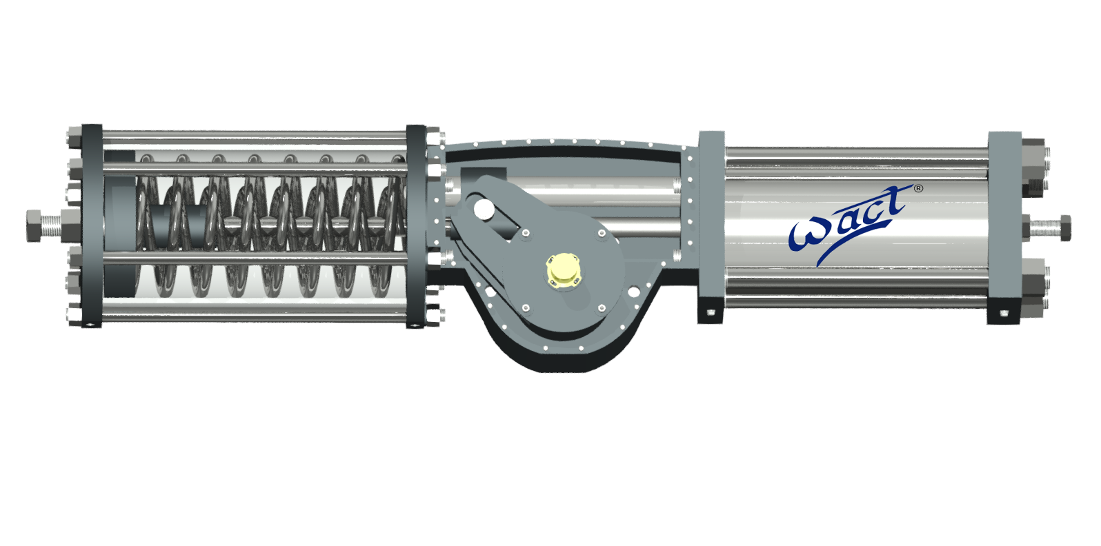 Heavy Duty Single Acting Spring Return Hydraulic Actuator 